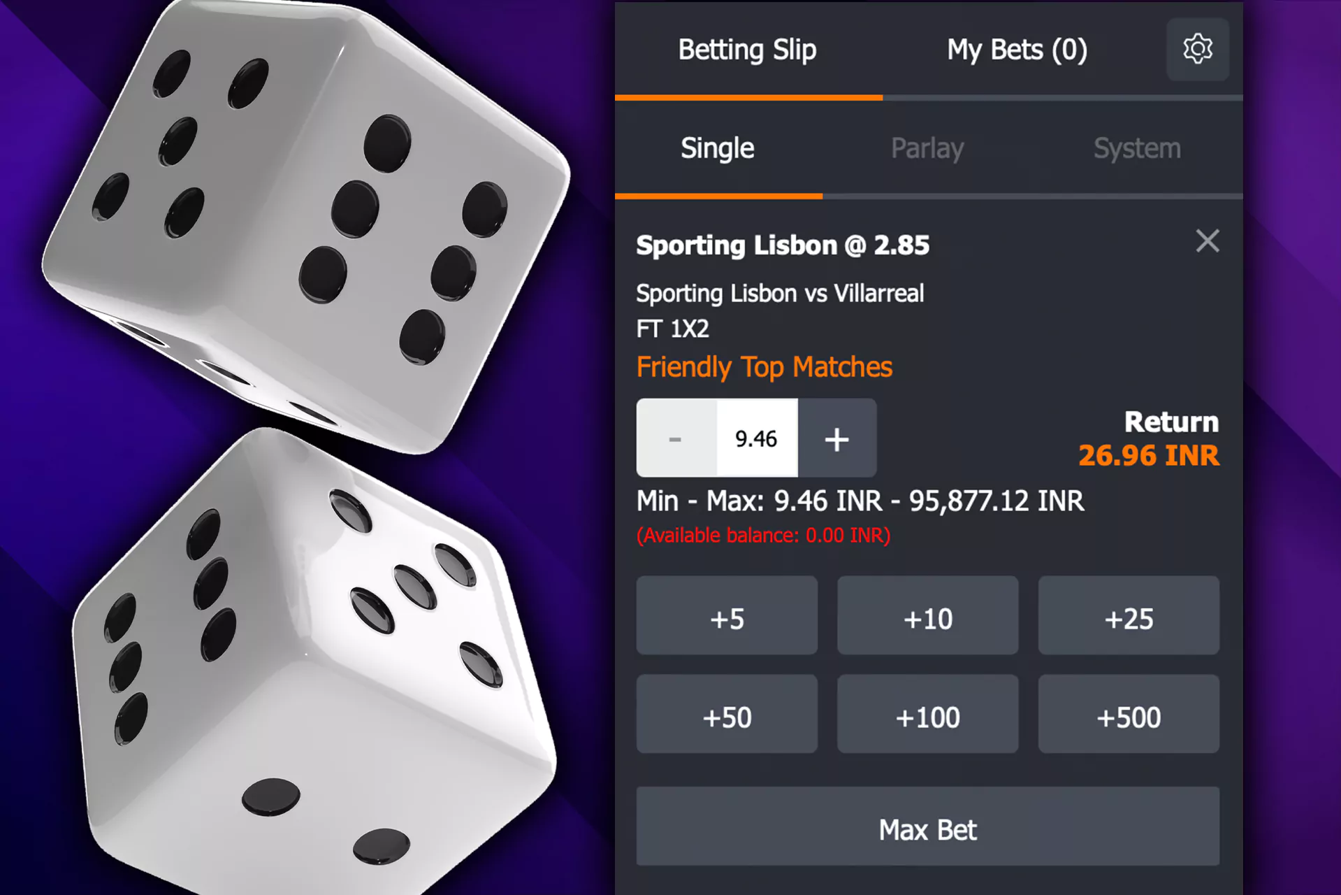 Place single betsif you are new at betting.