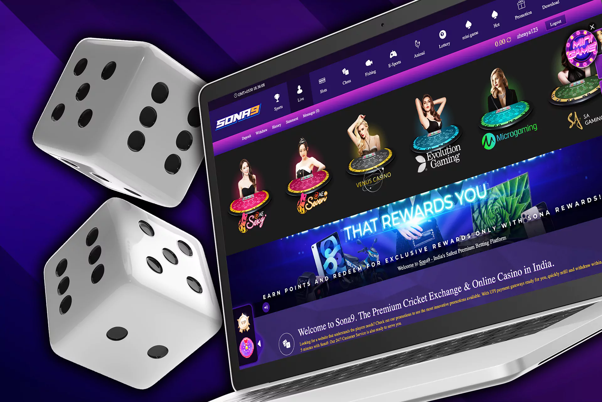 There is a wide range of games in the Sona9 casino.